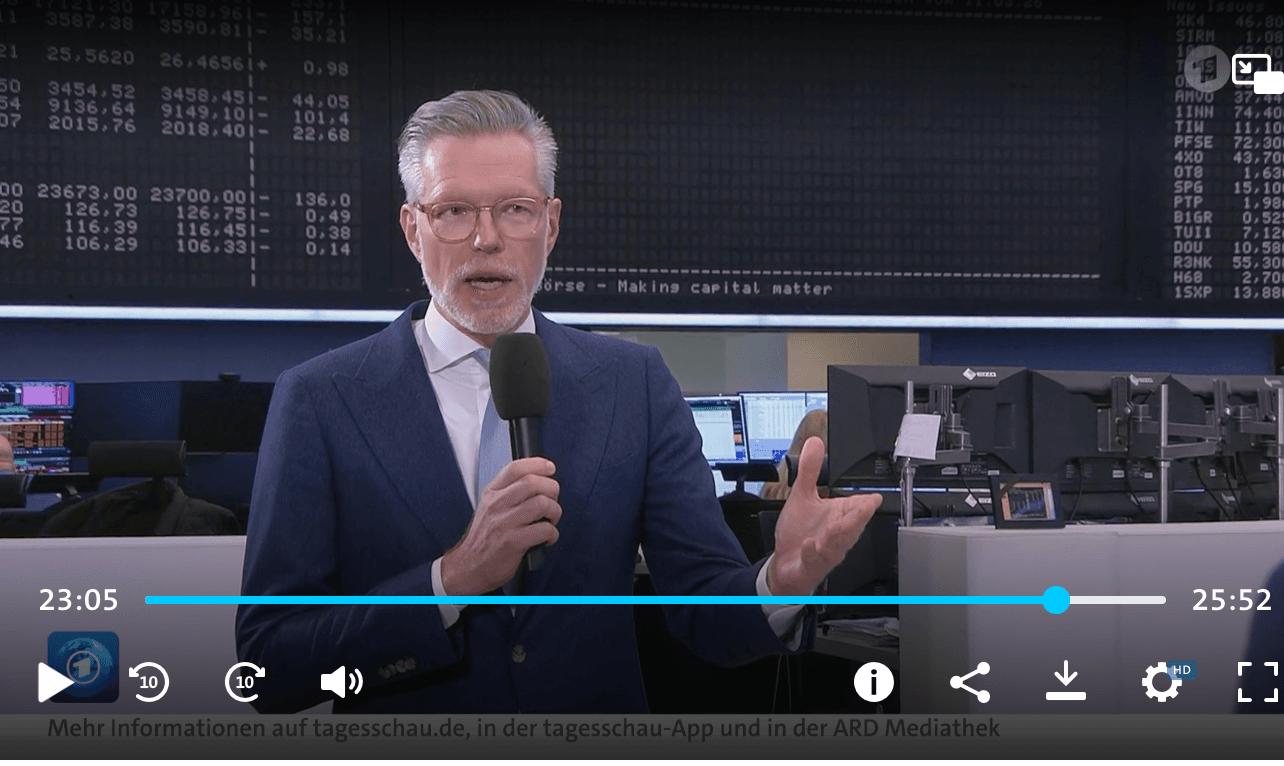 Interview auf ARD tagesschau24 (11.3.2026)
