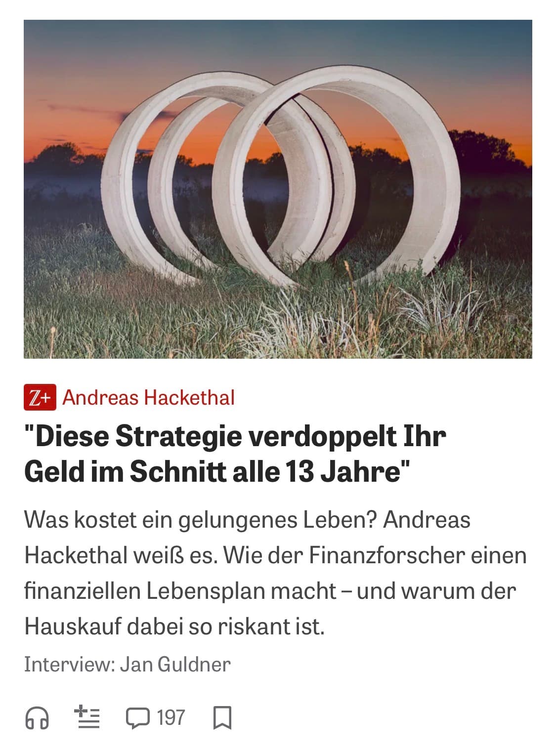 Ausführliches Interview in DIE ZEIT+ einmal quer durchs Buch